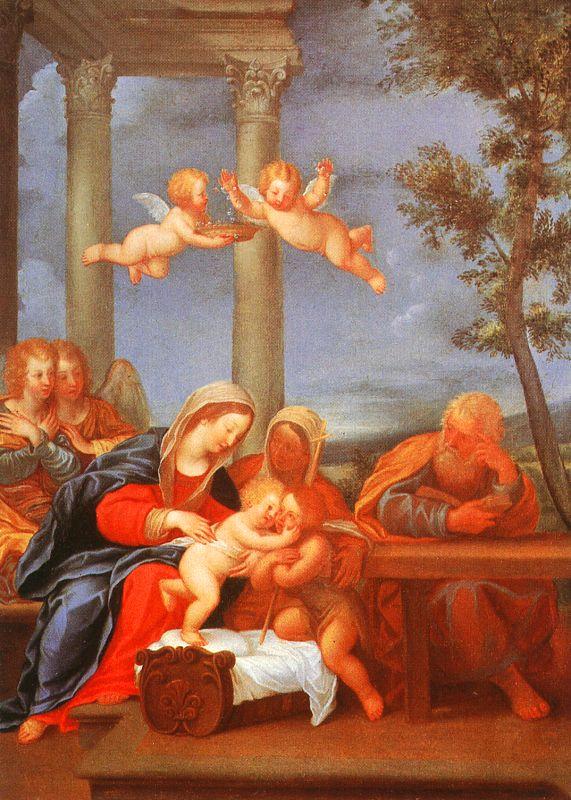 Albani, Francesco The Holy Family (Sacra Famiglia) oil painting image